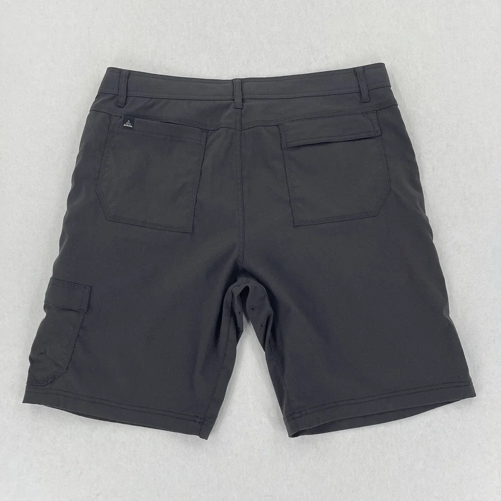 Prana Stretch Zion Shorts Men's 36 Gray Cargo Utility 10
